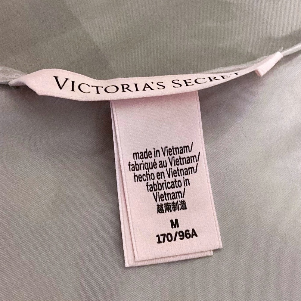 Victoria's Secret Organza Pink Champagne Mini Slip Size M NWT - Picture 8 of 10